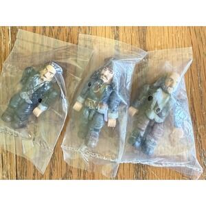 Mega bloks  Captain Jack Sparrow & 2 Pirates Minifigures Set Of 3 NIP